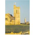 Lundy, Devon - Church & Old Lighthouse - Landma...