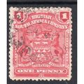 1898 BSAC RHODESIA Sg77 1d red fine used (BDo28)