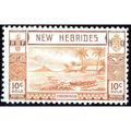 New Hebrides KGVI 1938 Gold Currency 10c Orange...