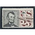 AIR MAIL 25 cent ABRAHAM LINCOLN (C59) used 1960