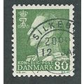 DEN 1961 80o 'KING FREDERIK IX' FINE USED (EBID...
