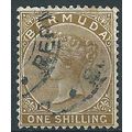 Bermuda 1898 SG29b 1/- Olive-Brown Fine Used....