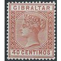 Gibraltar 1889 SG27 40c Orange-Brown Wmk Crown ...
