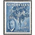 Seychelles 1952 SG160 9c Chalky Blue Mounted Mi...
