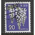 JAPAN 1966 20y FUJI WISTERIA GREEN & VIOLET SG1...