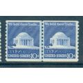 1520 10c Jefferson Memorial Fine MNH CLP B0901