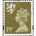 SCOTLAND, Queen Elizabeth II, Machin, brown oli...