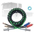 12FT Semi Truck Air Lines Kit, 3-in-1 Air Hoses...