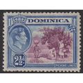 Dominica Sg103a 2 1/2d Purple & Ultramarine m/m...