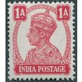 India 1943 1a carmine SG 268 unused