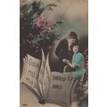 Italian Romantic Book Antique Greetings Real Ph...