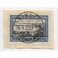 DANZIG 1924 CITY VIEWS 3 GULDEN 3G BLUE USED Mi...