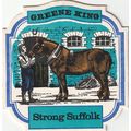 BEER MAT - GREENE KING BREWERY - STRONG SUFFOLK...