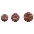 Greece 2004 - Mini Set of 3 Euro Coins (UNC) **...