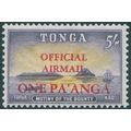 Tonga 1967 1p on 5s yellow & lilac Official SGO...