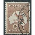 Australia 1923 SG73 6d Chestnut Fine Used ... .