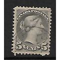 CANADA 1889 QUEEN VICTORIA SG106 5c BROWNISH GR...