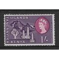 KENYA UGANDA TANGANYIKA 1960 SG 192 1s DEEP RED...