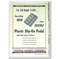 TEXTILE RUBBER COMPANY 1963 Plastic Slip-On Bic...