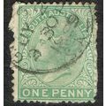 South Australia 1876 1d Pale Green Perf 13 SG17...