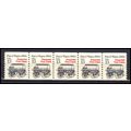 2258 13c Police Wagon Very Fine MNH Dry Gum PNC...