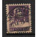 SWITZERLAND 1914 WILLIAM TELL 15c PURPLE ON BUF...