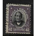 CHILE 1911 40c PRIETO BLACK AND PURPLE SG 155 F...