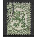 FINLAND 1917 STANDING LION 50p GREEN SG 247 FIN...