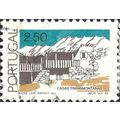 PORTUGAL, Tras-os-montes houses, brown 1986, 2,...