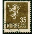 Norway 1926 Lion 35ore Used Stamp