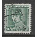 CZECHOSLOVAKIA 1935 50H GREEN GEN M R STEFANIK ...