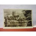 WORCESTER CATHEDRAL from the RIVER SEVERN unuse...