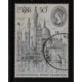 GREAT BRITAIN 1980 LONDON 80 50p INTER STAMP EX...
