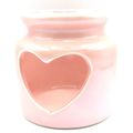 Pink Tealight & Votive Holder Caremic with Hear...