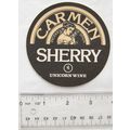 vintage Beer Mat - Carmen Sherry