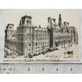 vintage postcard Paris - The Town Hall