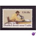 USA 1981 18c YEAR OF DISABLED SG 1899 U/M MINT