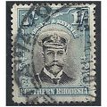 Southern Rhodesia 1924 SG10 1/- Black & Blue Fi...