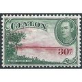 Ceylon 1938 SG393 30c Carmine & Green Mounted M...