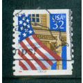 Used 2913 32c U.S. Flag Over Porch Fine CNS 333...