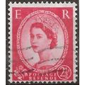 1959 SG606 2 1/2d Carmine-Red Phosphor Graphite...
