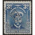 Southern Rhodesia 1924 SG5 3d Blue Fine Used . ...