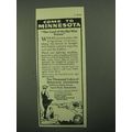 1922 Minnesota Tourism Ad - Land of the Sky Blu...
