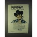 1972 Kabar Knife Ad - Don Meredith