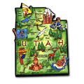 Utah the Beehive State Artwood Jumbo Fridge Magnet