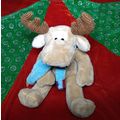 8" Animal Alley Beige Soft Plush MOOSE with sca...