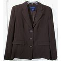 NWT Charter Club Women's Chocolate Brown Blazer...