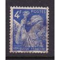 FRANCE 1944 IRIS NEW COLOURS 4F VALUE USED SG86...