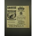 1960 Baxters Scottish Grouse Ad - One of Baxters Fine Foods from Scotland