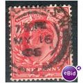 GB stamps 1902-10 KEV11 - 1d SG219 London 94